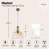 Миниатюра фото подвесной светильник maytoni tone p001pl-01bz | 220svet.ru