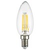 Миниатюра фото лампа светодиодная филаментная lightstar led filament e14 6w 4000k свеча прозрачная 933504 | 220svet.ru