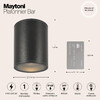 Миниатюра фото уличный светодиодный светильник maytoni bar o306cl-l7gf | 220svet.ru