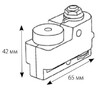 Миниатюра фото адаптер для однофазного шинопровода (10574) volpe ubx-q121 k61 white | 220svet.ru