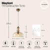 Миниатюра фото подвесной светильник maytoni tone p001pl-01bz | 220svet.ru