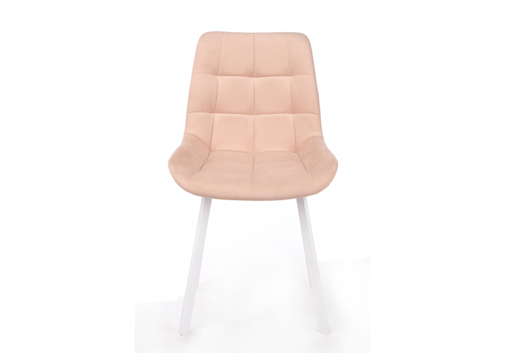 фото стул вращающийся на металлокаркасе woodville челси 360 п бежевый (zd 210) / белый 632479 | 220svet.ru