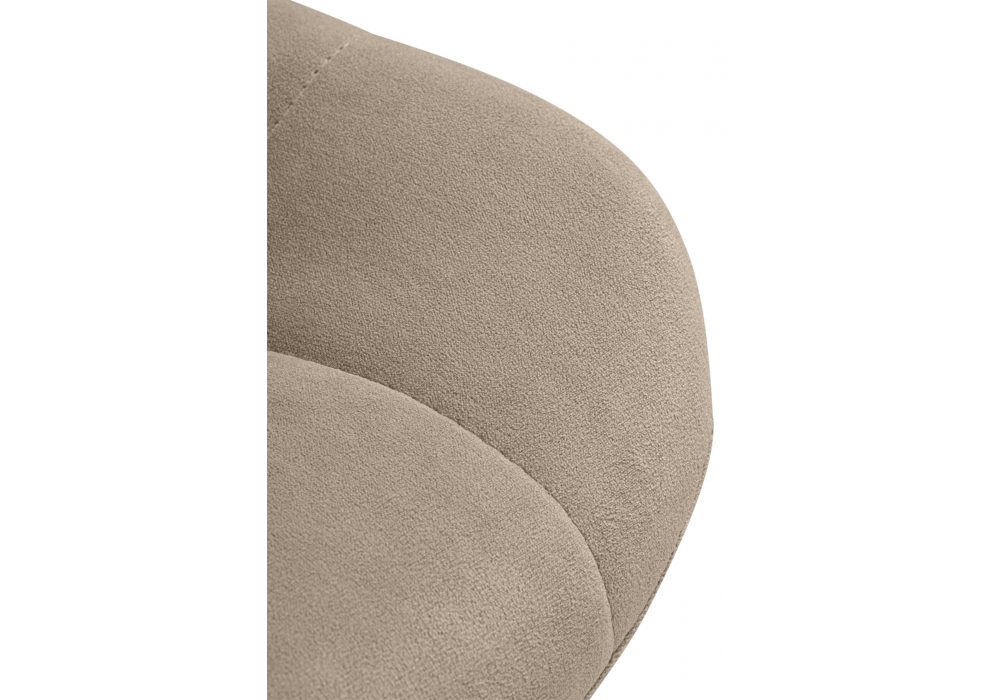 фото барный стул вращающийся woodville стронг латте велютто 08 / черный каркас 621039 | 220svet.ru