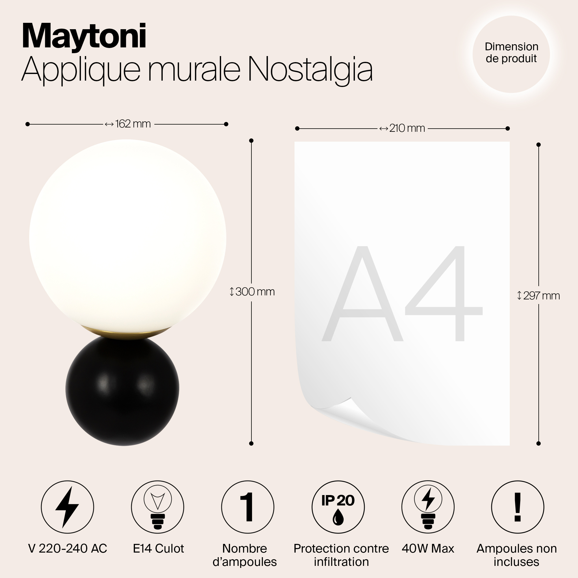 фото бра maytoni nostalgia mod048wl-01g | 220svet.ru