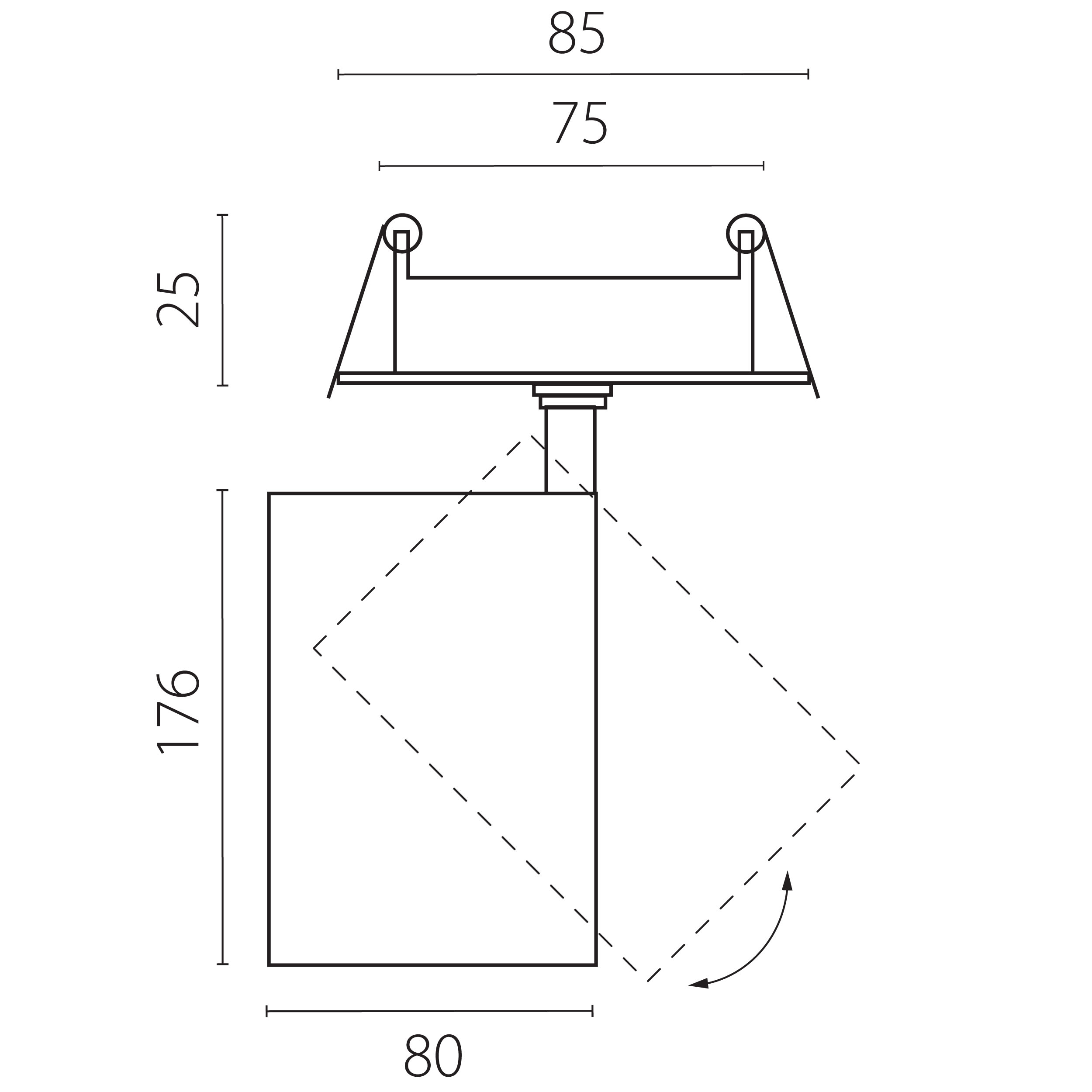 фото встраиваемый светильник lightstar canno pro c4306rs | 220svet.ru