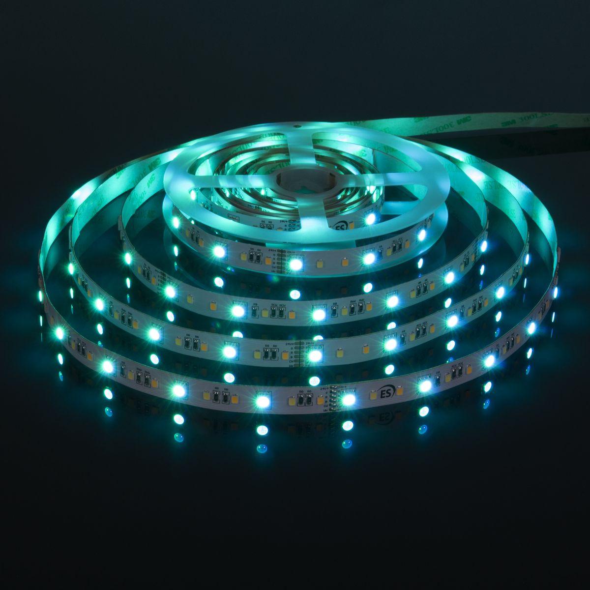 фото светодиодная лента elektrostandard 16w/m 90led/m 5050+2835+2835smd mix rgb/теплый/холодный белый 5m a053707 | 220svet.ru
