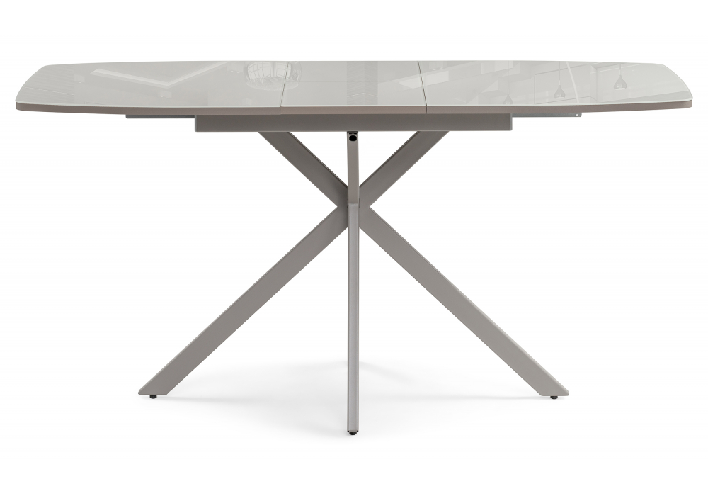 фото стол стеклянный раскладной woodville тамаса латте / капучино 584297 | 220svet.ru