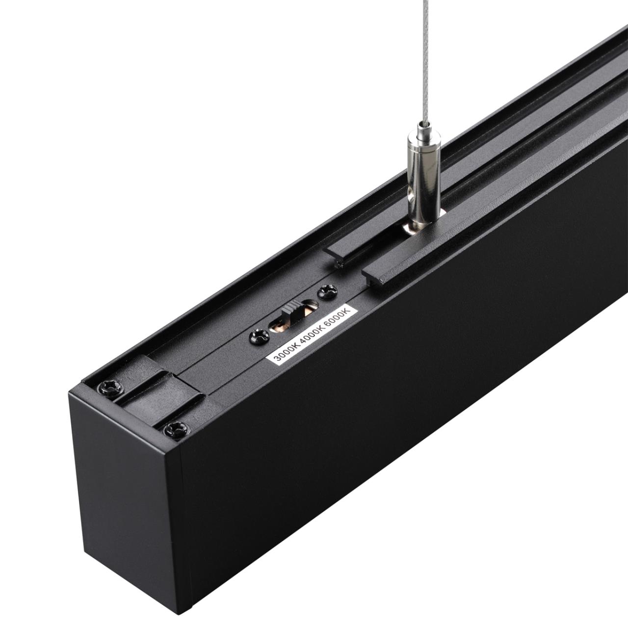 фото светильник линейный светодиодный novotech fatto 359605 черный | 220svet.ru