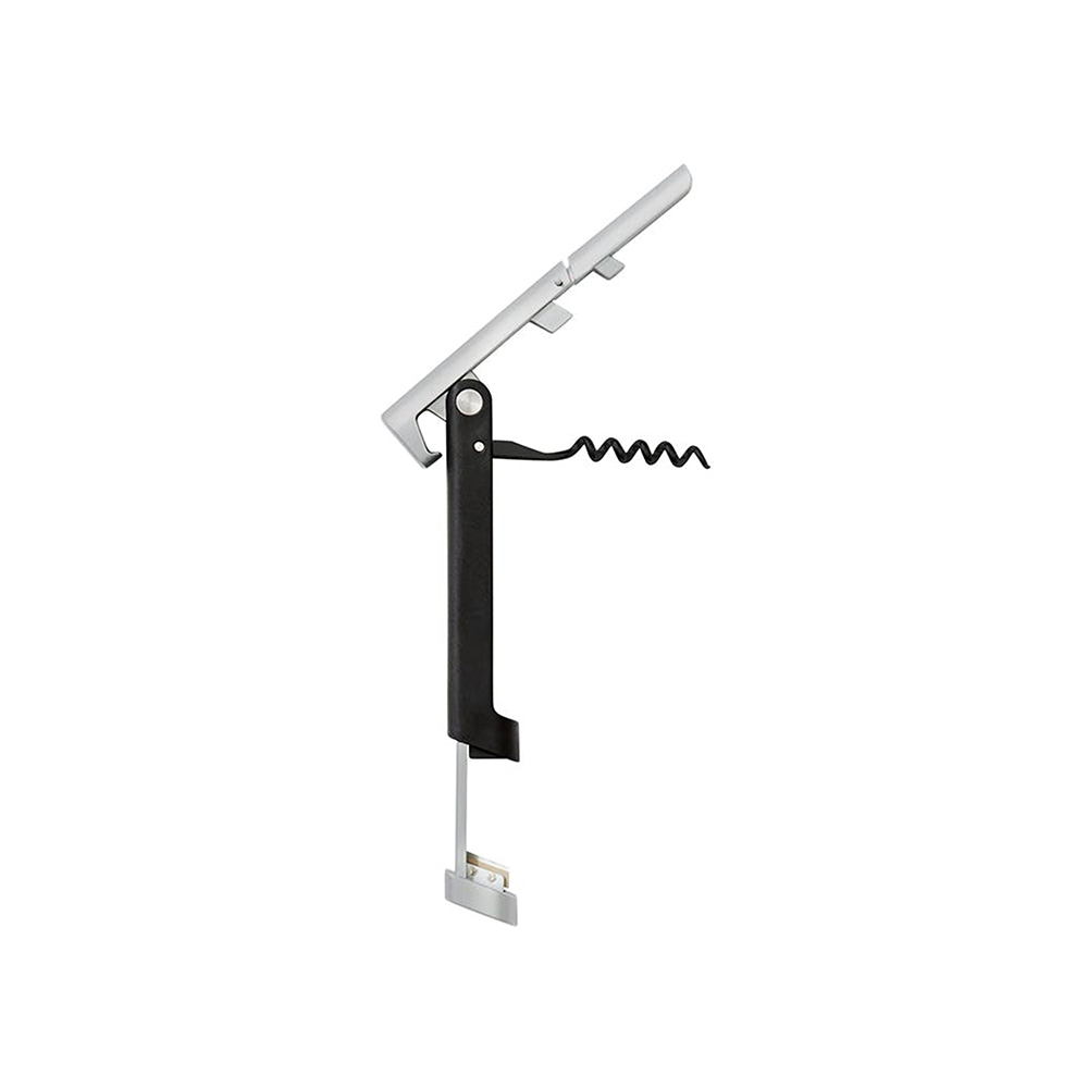 фото штопор rabbit, серебристый/черный kitchen craft | 220svet.ru