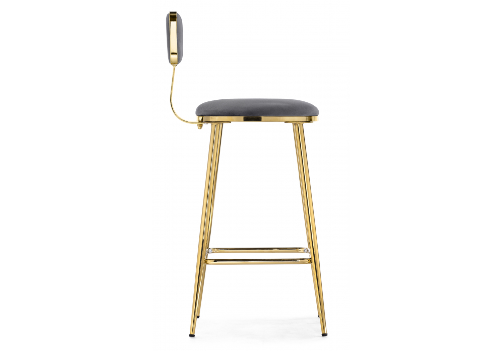 фото барный стул woodville persi dark gray / gold 15678 | 220svet.ru