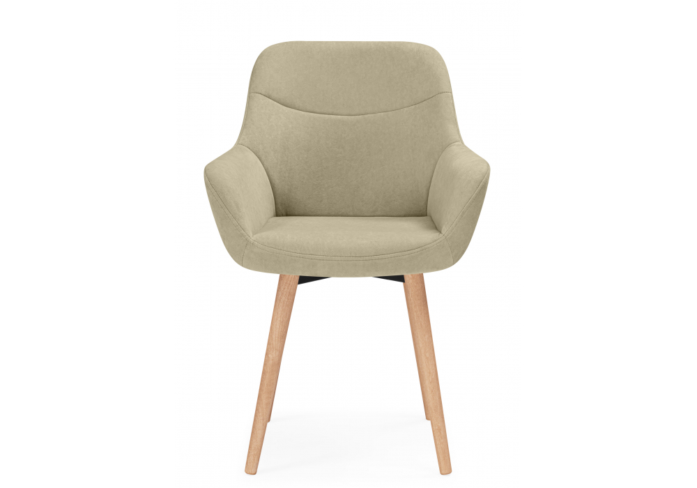 фото стул деревянный поворотный woodville флюид 360 бежевый (zd 210) / светлое дерево 642973 | 220svet.ru