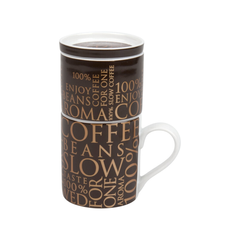 фото кружка "кофе на одного 100% темно-коричневый" koenitz | 220svet.ru