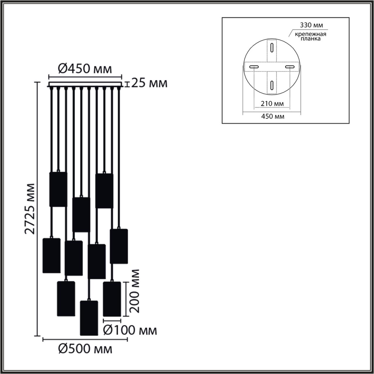 фото подвесная люстра lumion murano 8401/10 черный | 220svet.ru