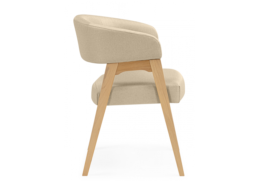 фото стул деревянный woodville невада 1 натуральное дерево / ткань 135 664665 | 220svet.ru