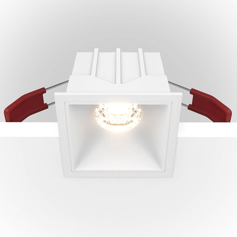 фото встраиваемый светильник maytoni alfa led dl043-01-10w3k-d-sq-w | 220svet.ru