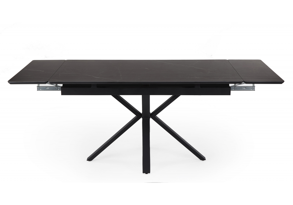 фото керамический стол раскладной 140 (200) х 80 woodville старлайт shakespeare black / черный 622892 | 220svet.ru