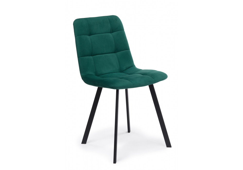 фото стул на металлокаркасе woodville чилли зеленый / черный 631640 | 220svet.ru