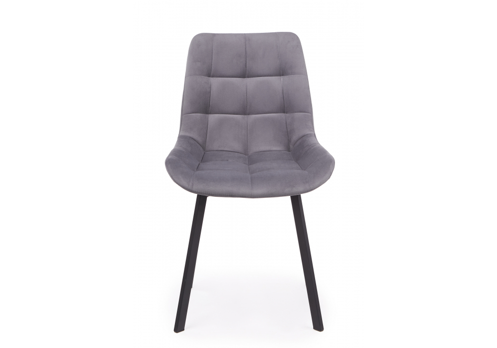 фото стул на металлокаркасе woodville челси п темно-серый (zd 995) / черный np 632459 | 220svet.ru