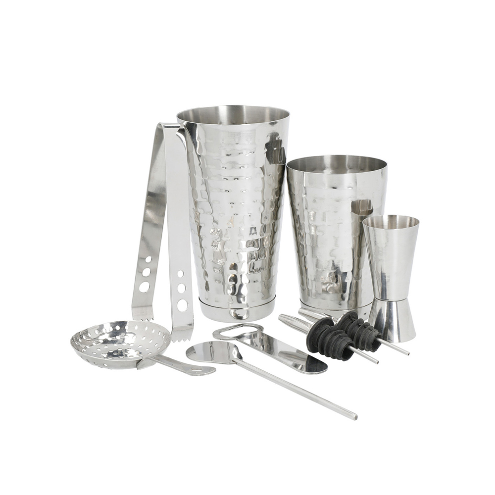 фото набор барных аксессуаров barcraft (шейкер, двусторонняя насадка, открывалка для бутылок, ложка, барн kitchen craft | 220svet.ru