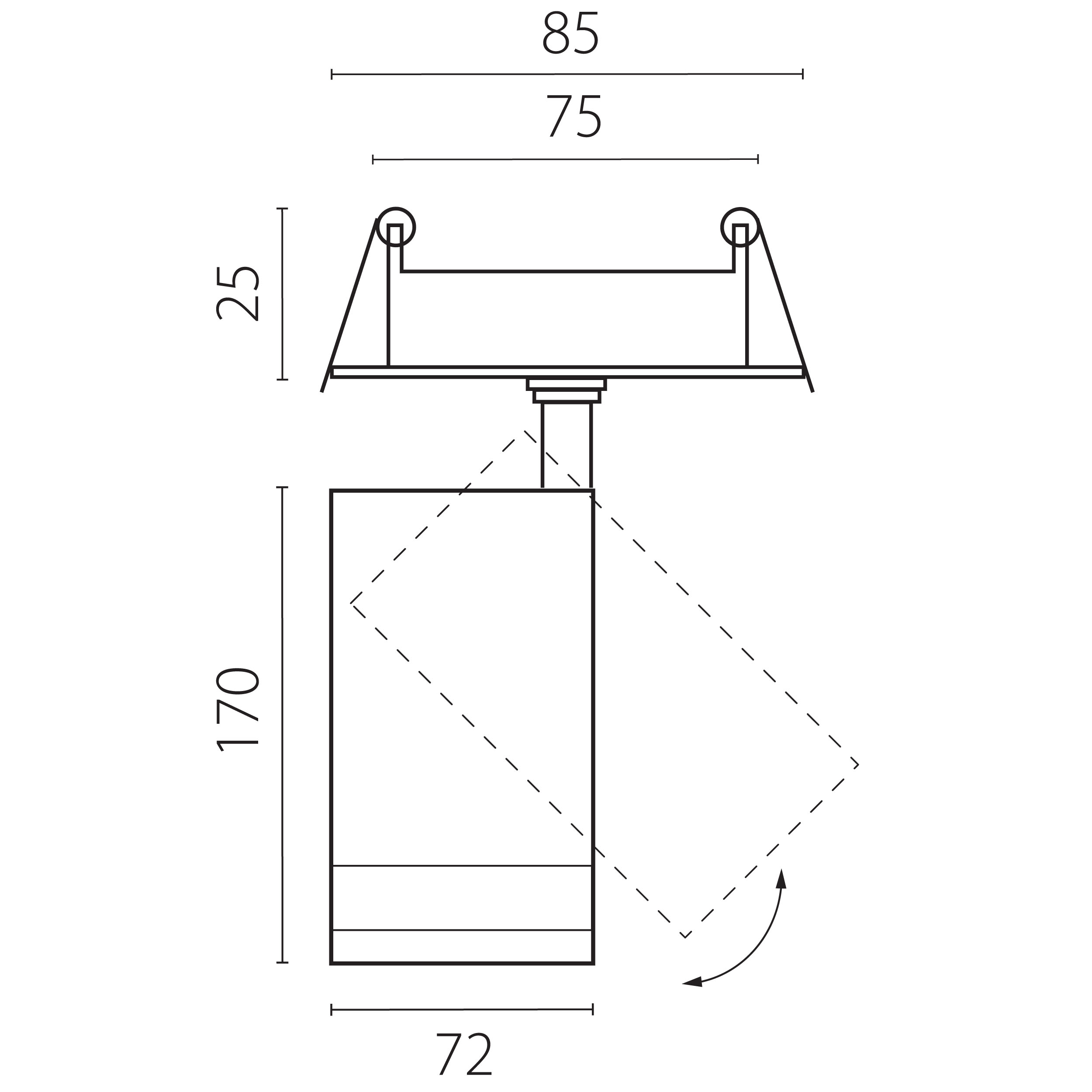 фото встраиваеимый светильник lightstar canno pro c4206rs | 220svet.ru