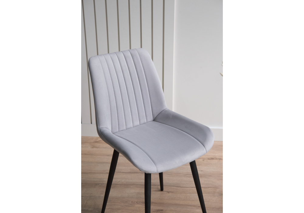 фото стул вращающийся на металлокаркасе woodville седа 360 светло-серый (zd 960) / черный 632377 | 220svet.ru