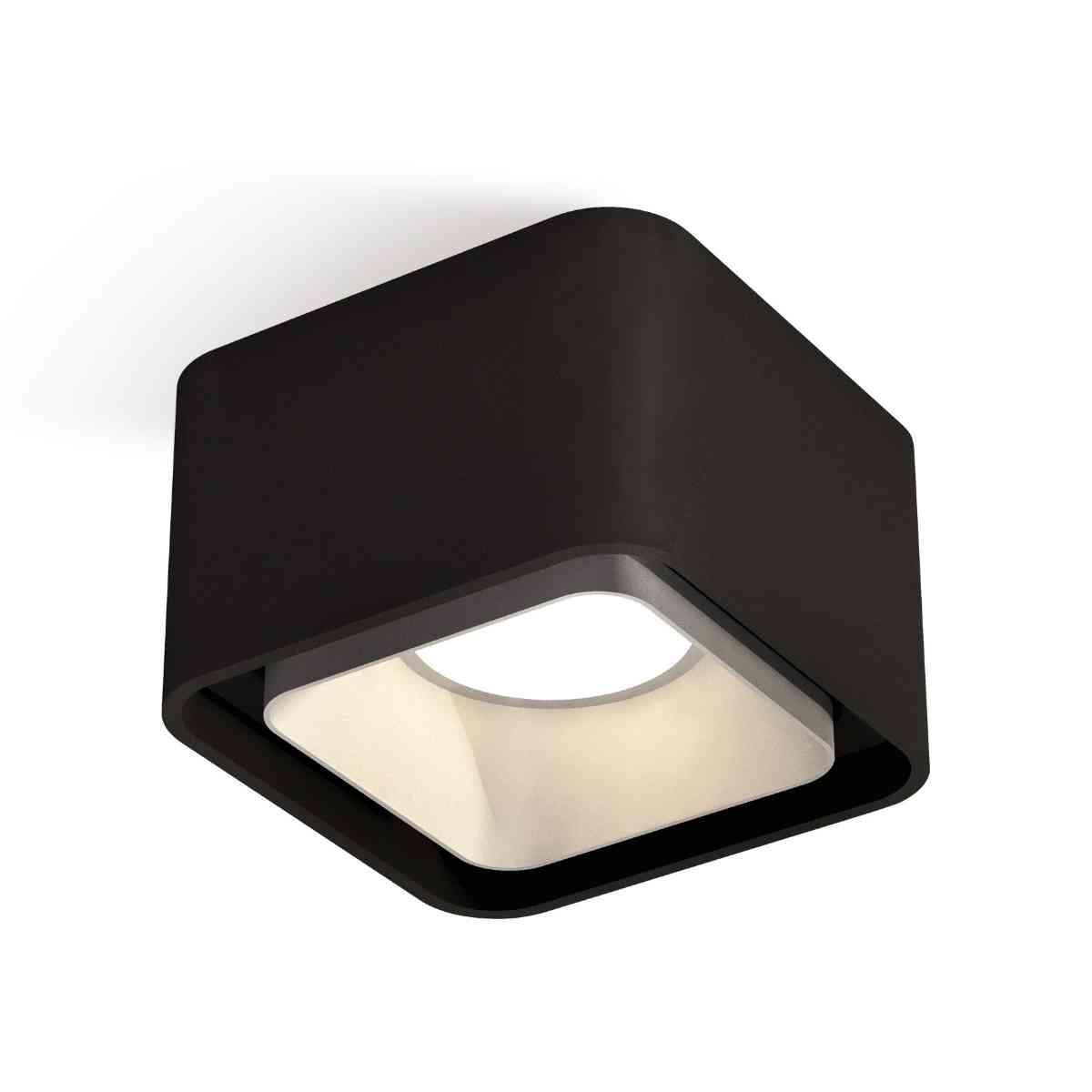 фото комплект накладного светильника ambrella light techno spot xs7833003 sbk/ssl черный песок/серебро песок (c7833, n7703) | 220svet.ru