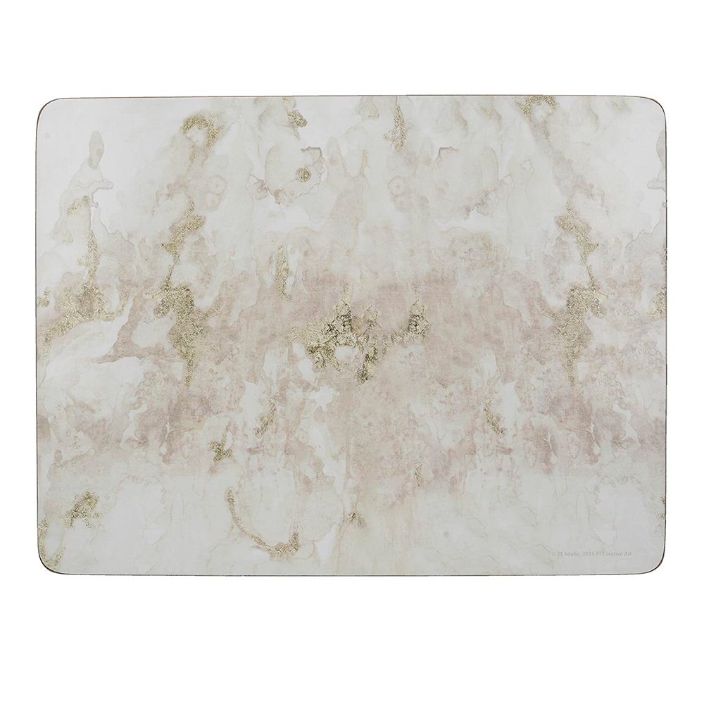 фото набор из 4 подставок grey marble 40x29 creative tops | 220svet.ru