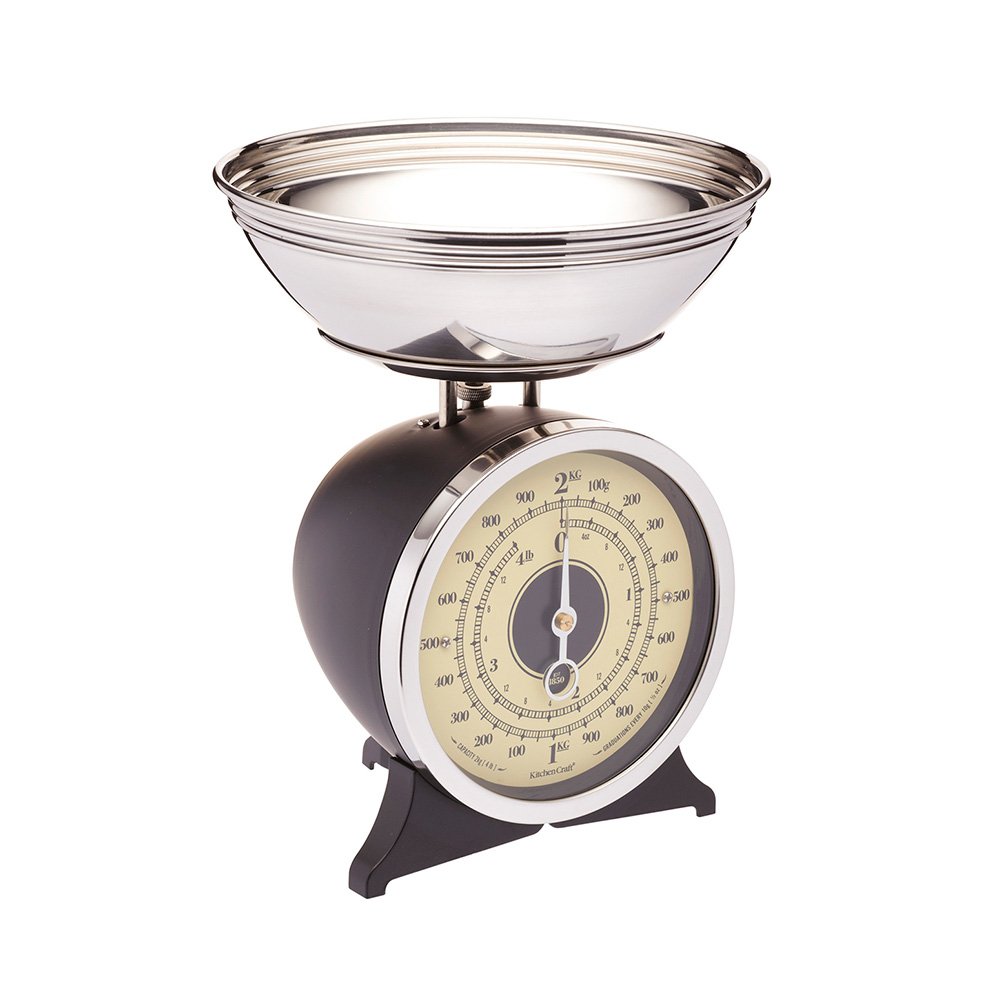 фото весы кухонные механические classic collection black kitchen craft | 220svet.ru