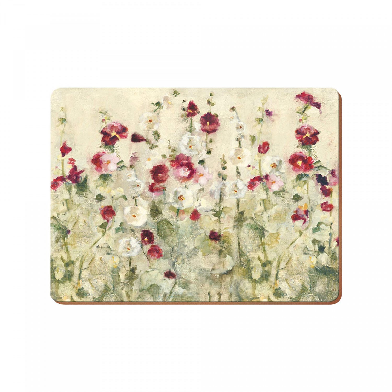 фото набор из 4 подставок wild field poppies 40x29 creative tops | 220svet.ru
