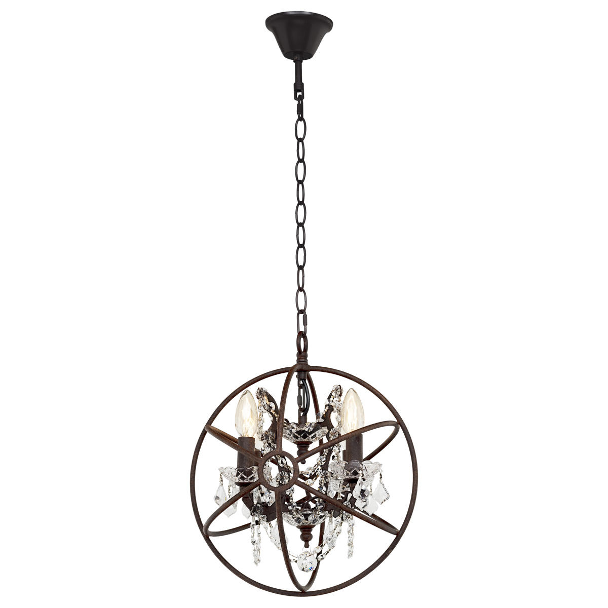 фото подвесная люстра loft it foucaults orb crystal loft1897/4 | 220svet.ru