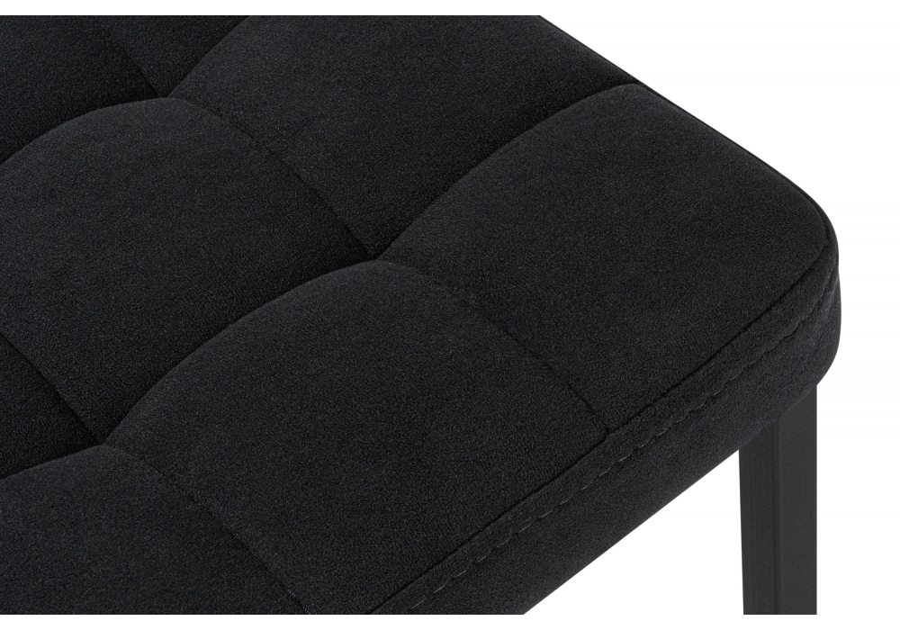 фото барный стул woodville лофт микровелюр катания блэк / черный матовый 614949 | 220svet.ru