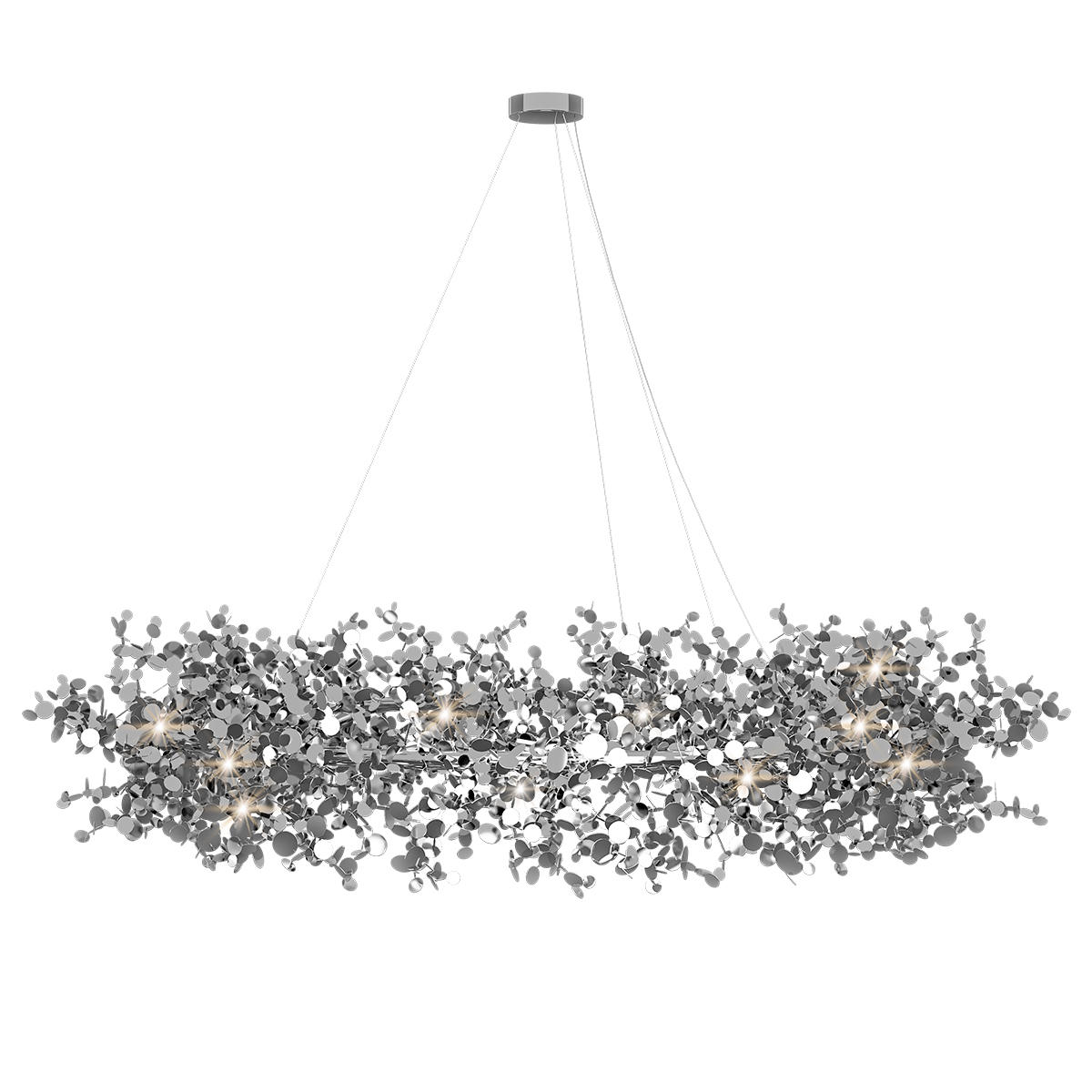 фото подвесная люстра loft it spark 10101/1000 chrome | 220svet.ru