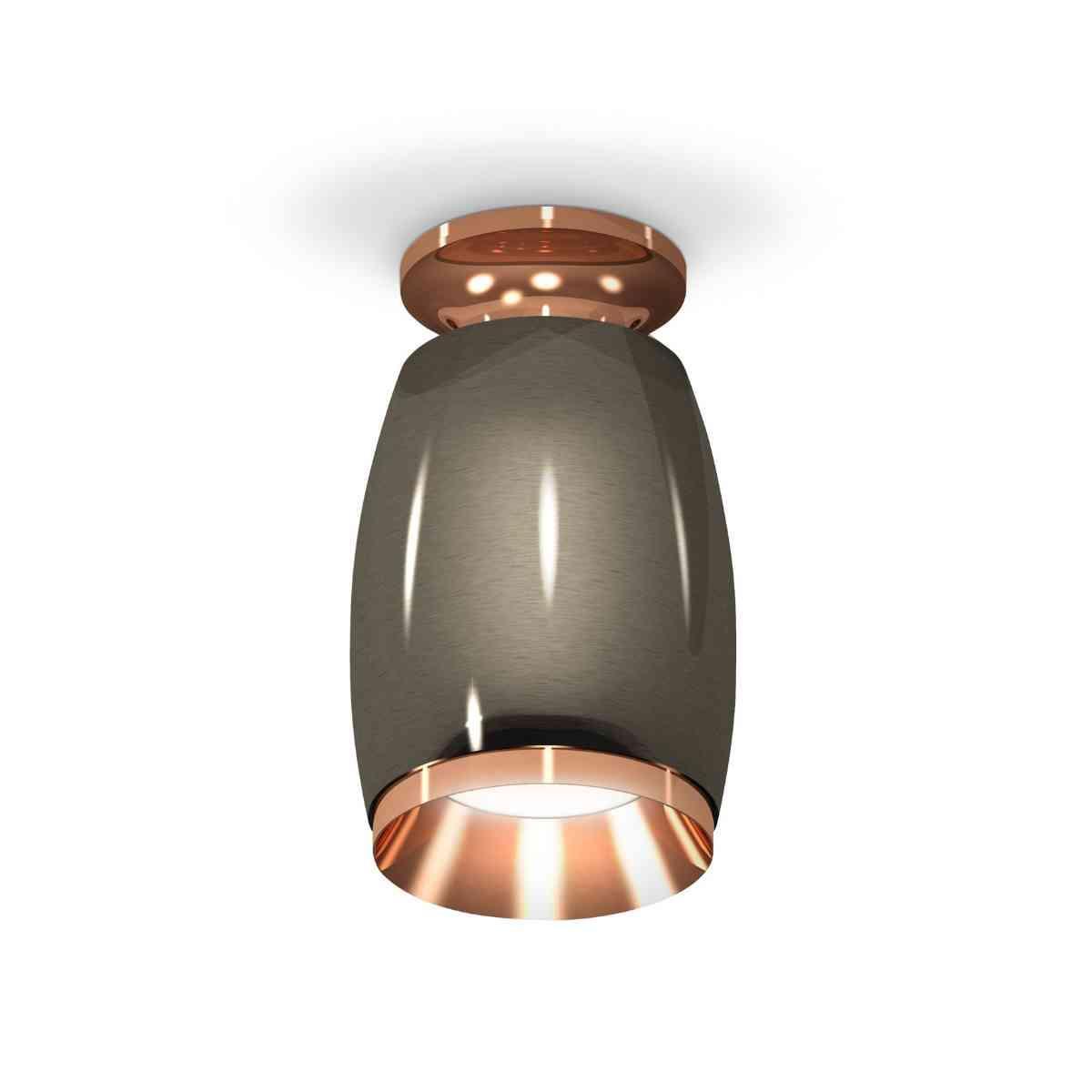 фото комплект накладного светильника ambrella light techno spot xs1123044 dch/ppg черный хром/золото розовое полированное (n6906, c1123, n7035) | 220svet.ru