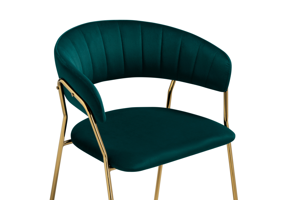 фото стул woodville kamelia 1 green / gold 15472 | 220svet.ru