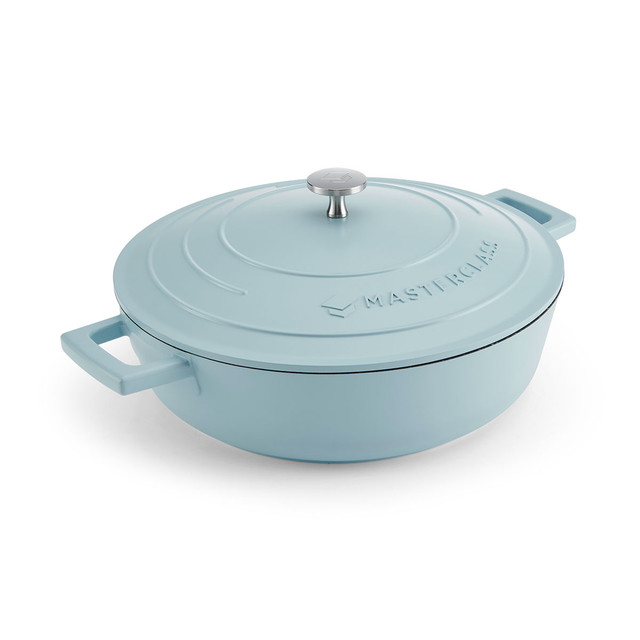 фото неглубокая форма для запекания pastel blue 4 л mc kitchen craft | 220svet.ru
