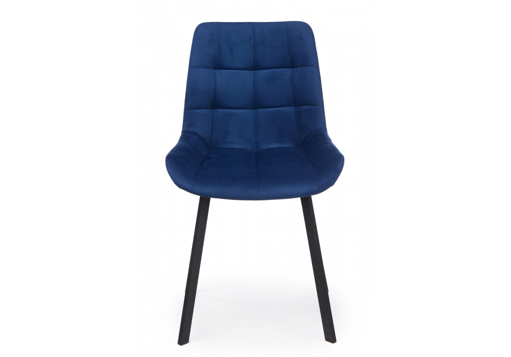 фото стул на металлокаркасе woodville челси п синий (zd 798) / черный np 632530 | 220svet.ru