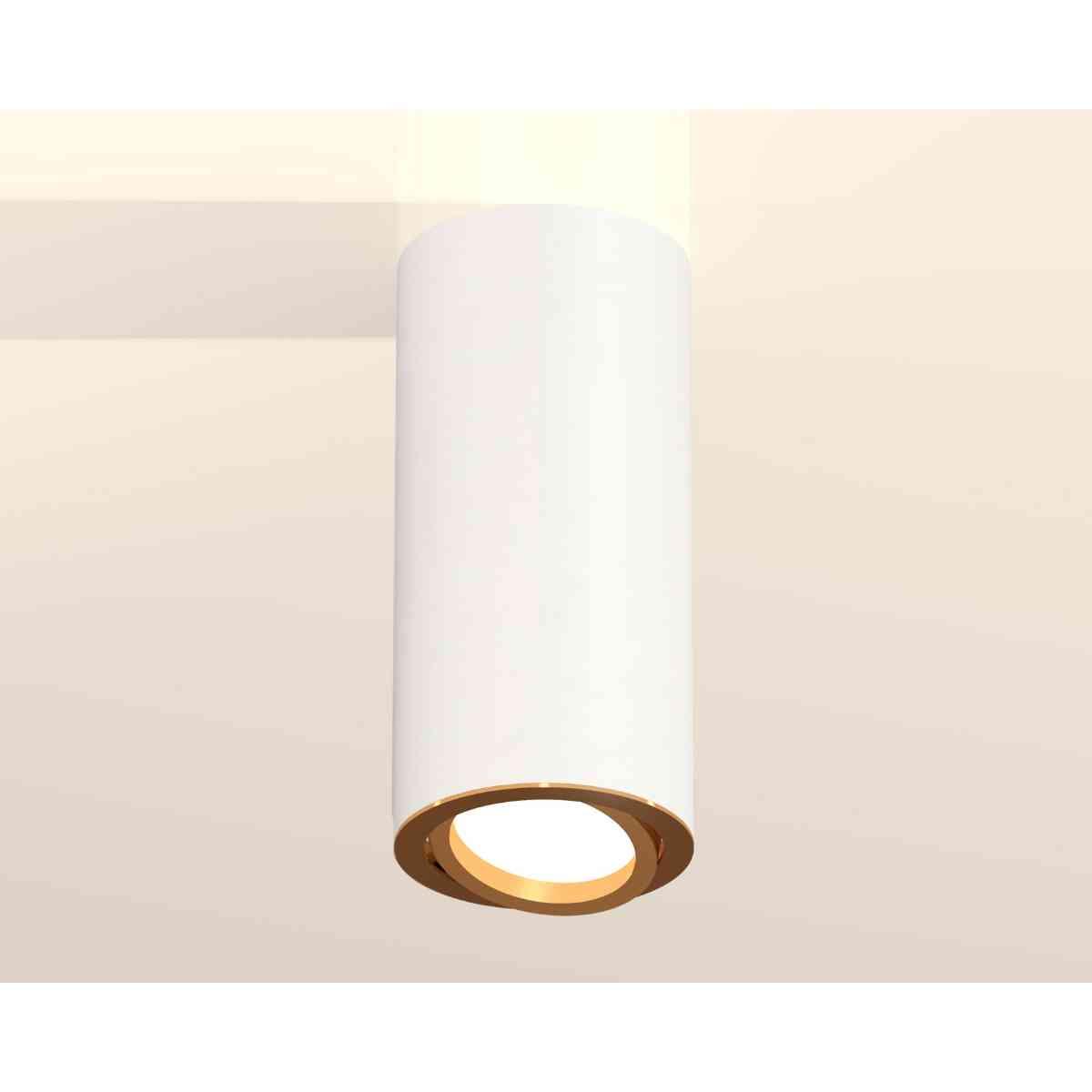 фото комплект накладного светильника ambrella light techno spot xs7442004 swh/pyg белый песок/золото желтое полированное (c7442, n7004) | 220svet.ru