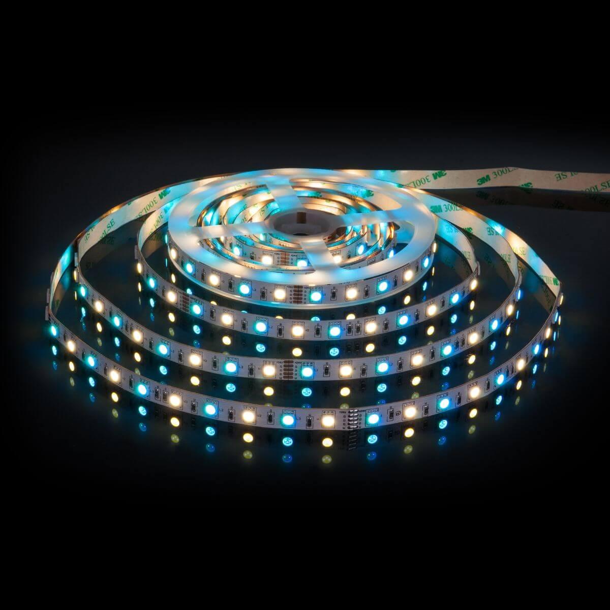 фото светодиодная лента elektrostandard 14,4w/m 60led/m 5050smd mix rgb/дневной белый 5m a053729 | 220svet.ru