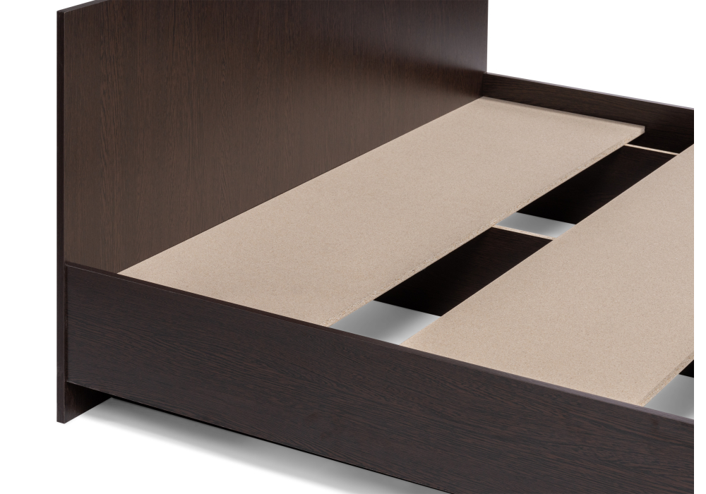 фото кровать woodville адайн 160х200 венге / венге 507385 | 220svet.ru