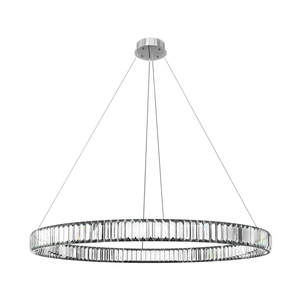 фото подвесной светильник loft it crystal ring 10135/1000 chrome | 220svet.ru