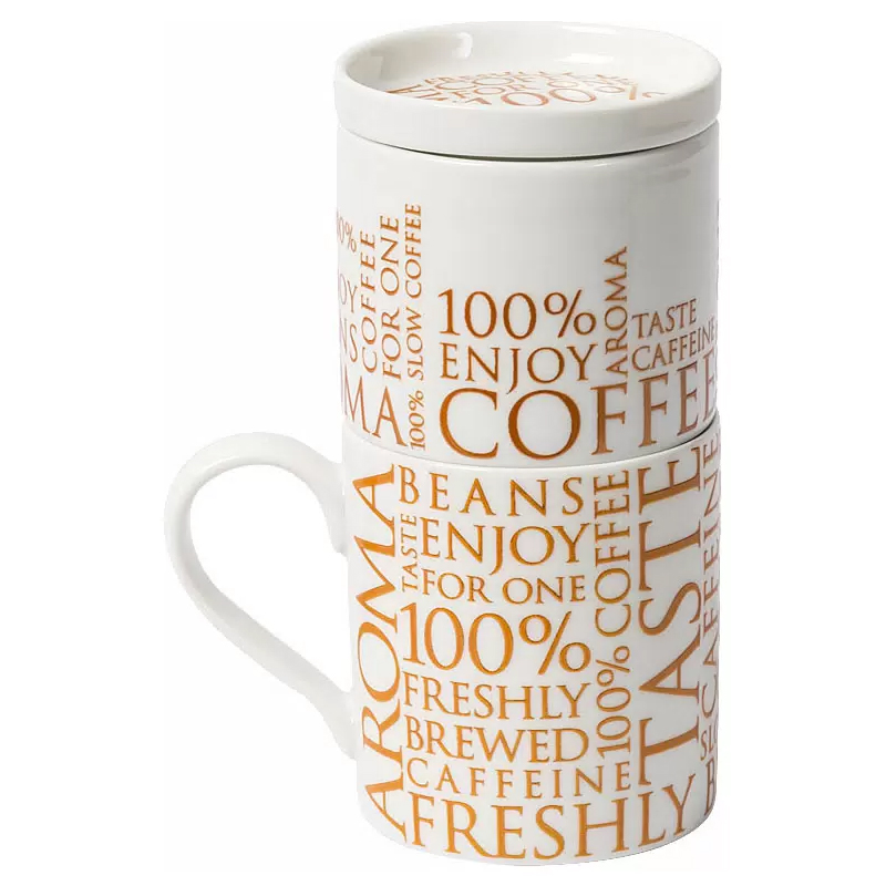 фото кружка "кофе на одного 100% белый" koenitz | 220svet.ru