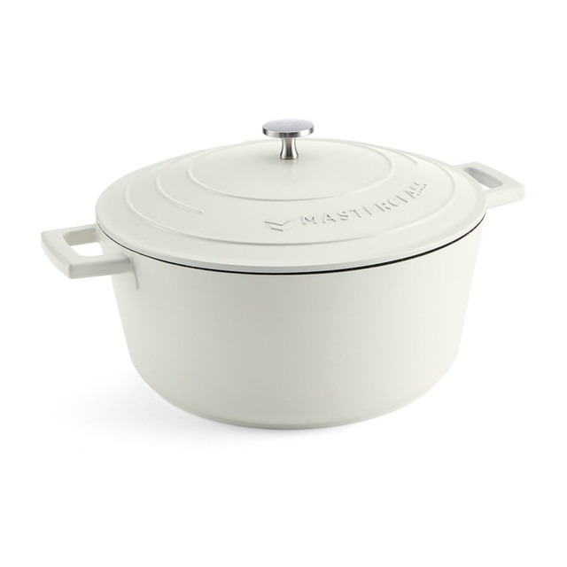 фото кастрюля из литого аллюминия cream 5 л mc kitchen craft | 220svet.ru