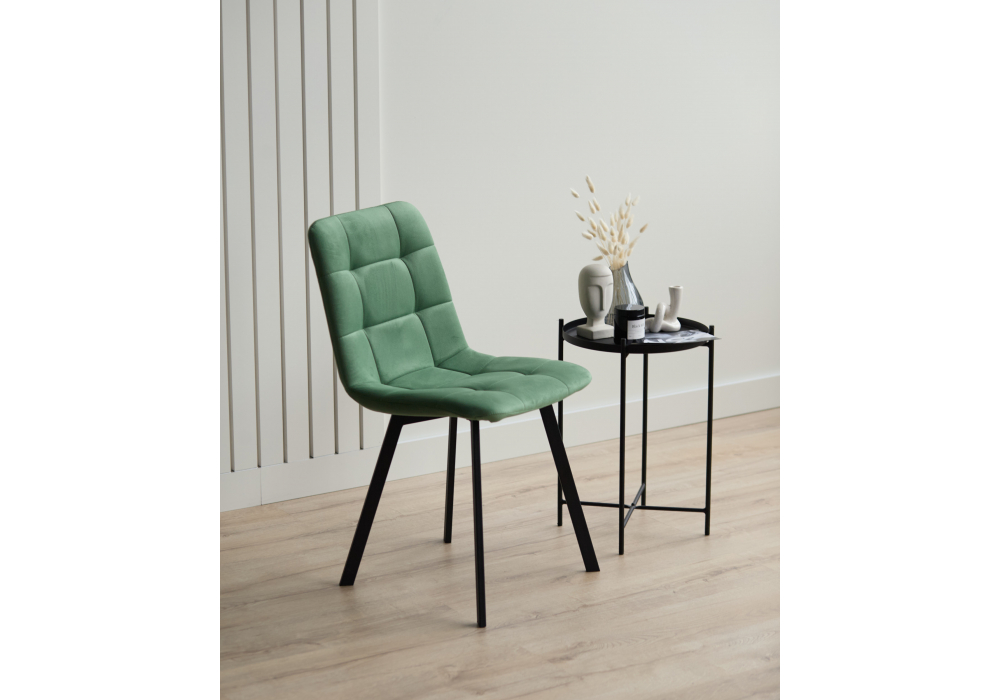 фото стул на металлокаркасе woodville чилли фисташковый / черный 631638 | 220svet.ru