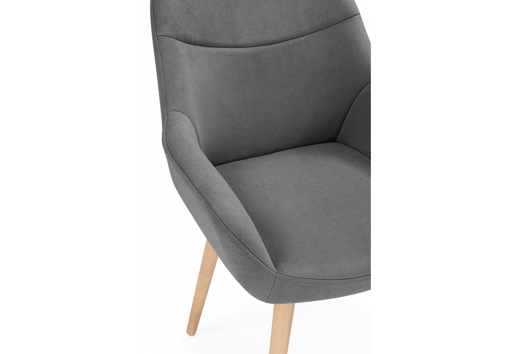 фото стул деревянный woodville флюид 360 темно-серый (zd 995) / светлое дерево 642963 | 220svet.ru