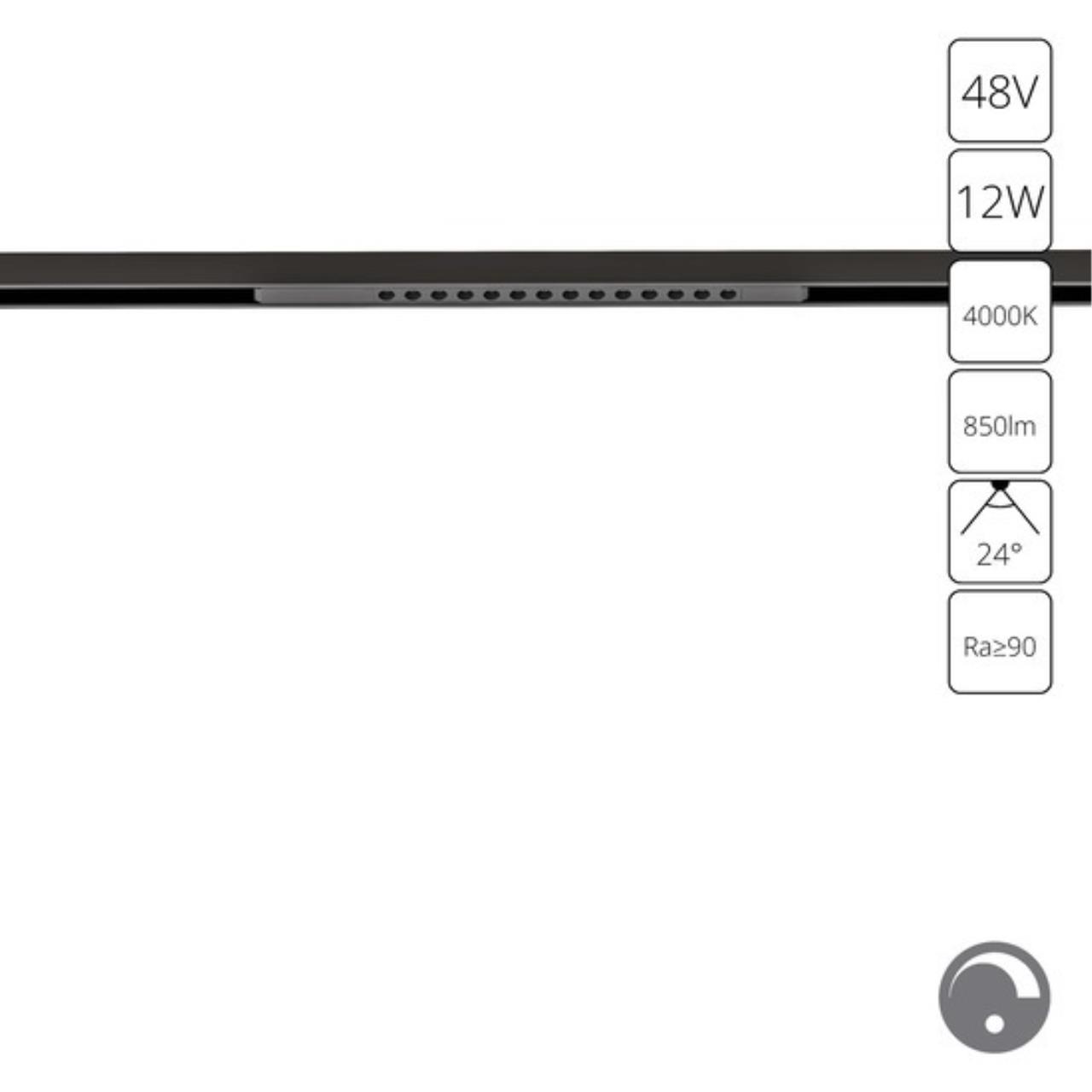 фото трековый магнитный светодиодный светильни arte lamp optima a7476pl-1bk | 220svet.ru