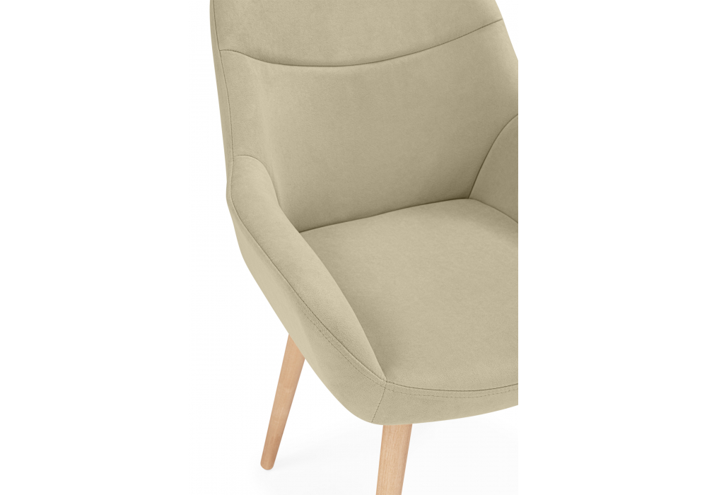 фото стул деревянный поворотный woodville флюид 360 бежевый (zd 210) / светлое дерево 642973 | 220svet.ru