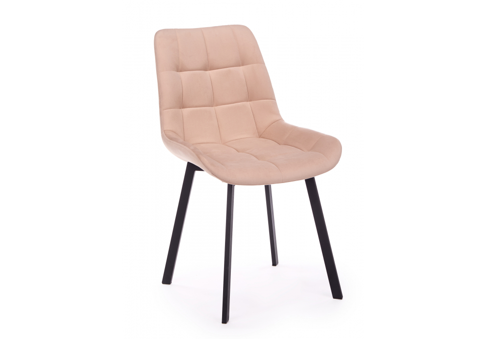 фото стул на металлокаркасе woodville челси п бежевый (zd 210) / черный np 632471 | 220svet.ru