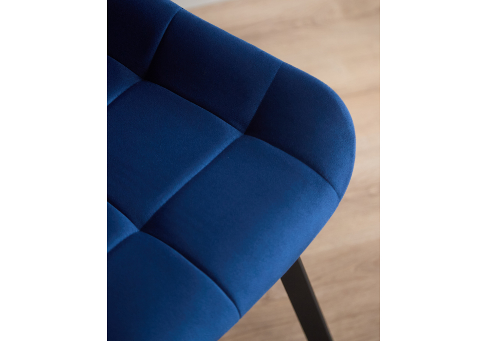 фото стул на металлокаркасе woodville челси п синий (zd 798) / черный np 632530 | 220svet.ru