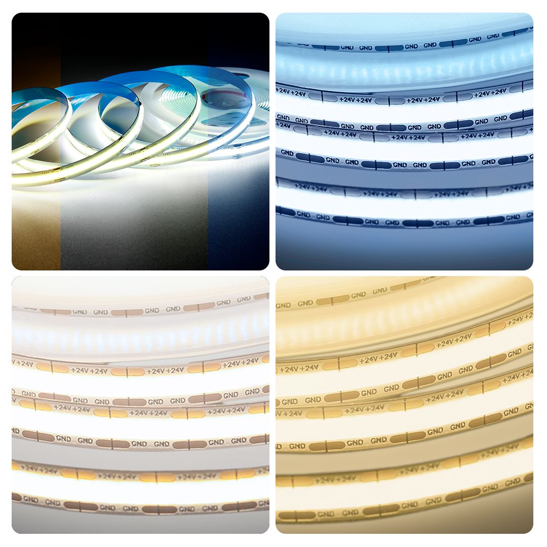 фото лента apeyron 11w/m 504led/m cob теплый/холодный белый 2m 219оо | 220svet.ru