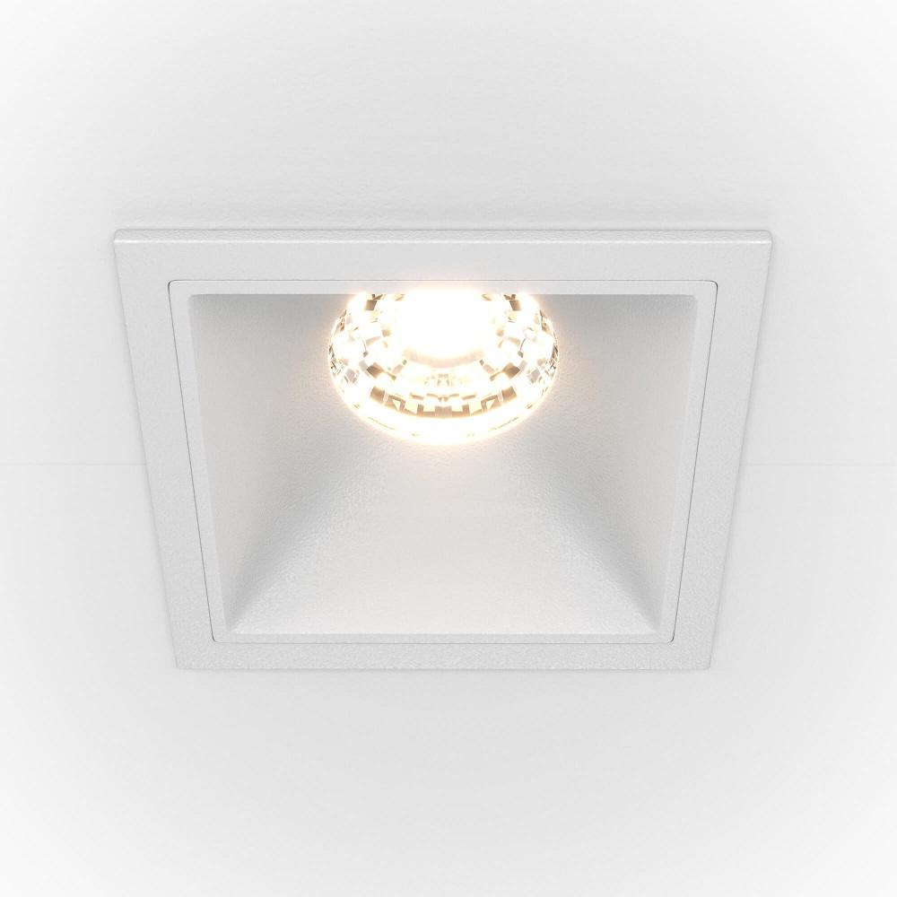 фото встраиваемый светильник maytoni alfa led dl043-01-10w3k-d-sq-w | 220svet.ru